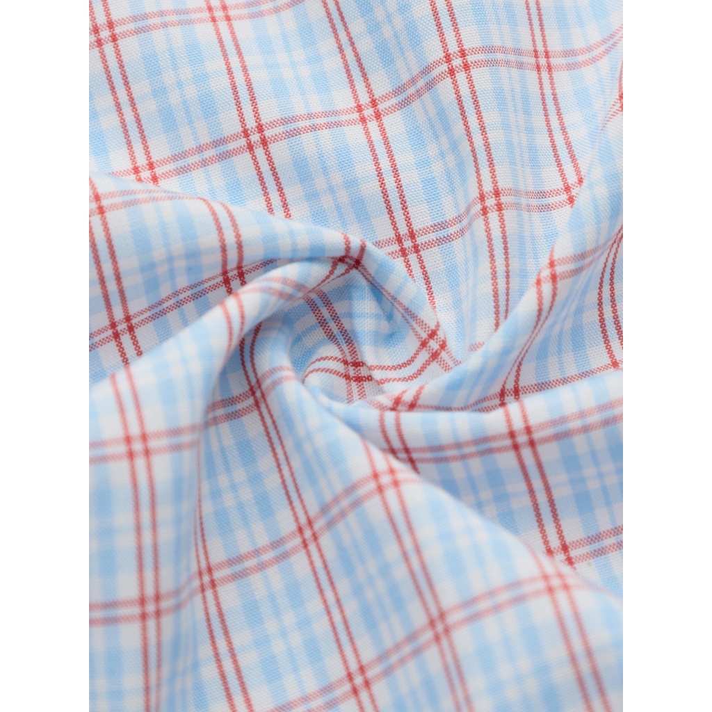 Áo sơ mi ngắn tay vạt ngang VIETTIEN SMART CASUAL vải Bamboo form REGULAR VT00000670