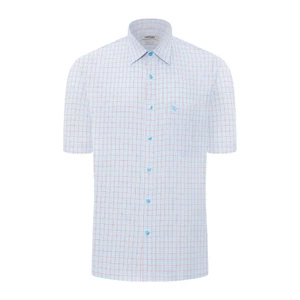 Áo sơ mi ngắn tay vạt ngang VIETTIEN SMART CASUAL vải Bamboo form REGULAR VT00000670
