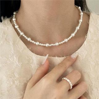 [ DAISYN ] N911 choker Dây chuyền ngọc trai nhân tạo xinh xắn 3li 6li,  chuỗi hạt ngọc trai thuỷ tinh phong cách vintage
