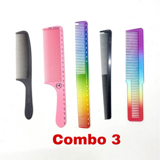 Combo 5 lược cắt tóc nam nữ bám tóc tốt, bộ lược cắt tóc nam nữ