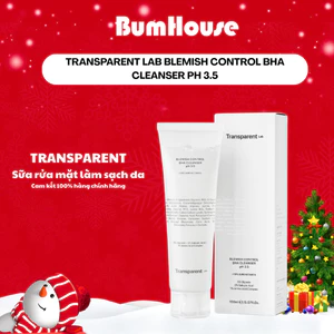 Sữa rửa mặt Transparent Lab 2% BHA BLEMISH CONTROL BHA CLEANSER PH 3.5 150ml Dành Cho Da Mụn