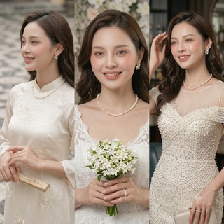 [ DAISYN ] N911 choker Dây chuyền ngọc trai nhân tạo xinh xắn 3li 6li,  chuỗi hạt ngọc trai thuỷ tinh phong cách vintage
