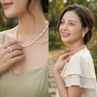 [ DAISYN ] N911 choker Dây chuyền ngọc trai nhân tạo xinh xắn 3li 6li,  chuỗi hạt ngọc trai thuỷ tinh phong cách vintage