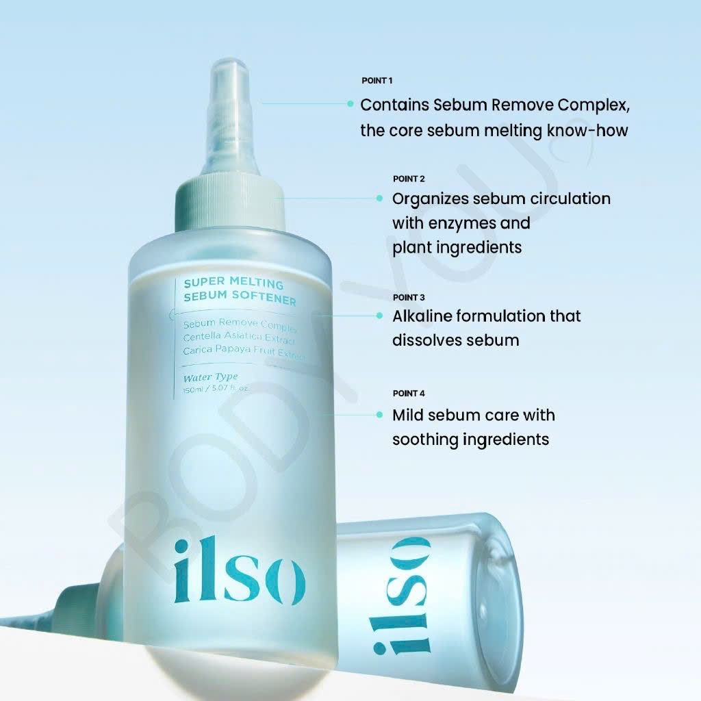 Tinh Chất Ủ Mụn Đầu Đen ilso Super Melting Sebum Softener Loại Bỏ Bã Nhờn, Mụn Dầu Đen, Giúp Da Mịn Màng 150ml.