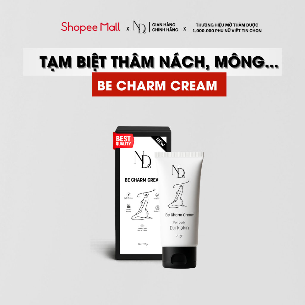 Kem Giảm Thâm Mông, Nách Và Thâm Body Be Charm Thương Hiệu ND 100ml