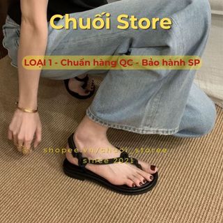 Dép quai hậu nữ da PU tổng hợp dệt vải đế cao su thuận tiện ôm chân vừa vặn nhẹ nhàng tinh tế