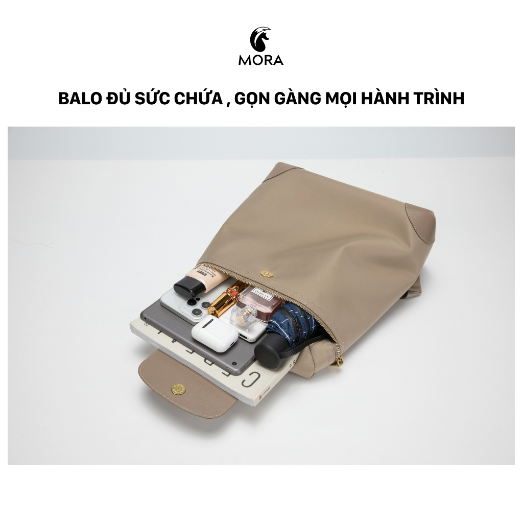 Balo MORA VALEN cao cấp – Balo laptop công sở nhẹ, dung tích lớn, chất liệu Polyamide bền đẹp, chống nước, thiết kế sang