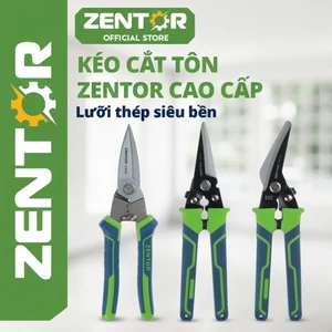 Kéo cắt tôn 8.5 inch Zentor - Kìm cắt tôn, Kìm cắt thép cắt thạch cao - Mũi thẳng - nghiêng