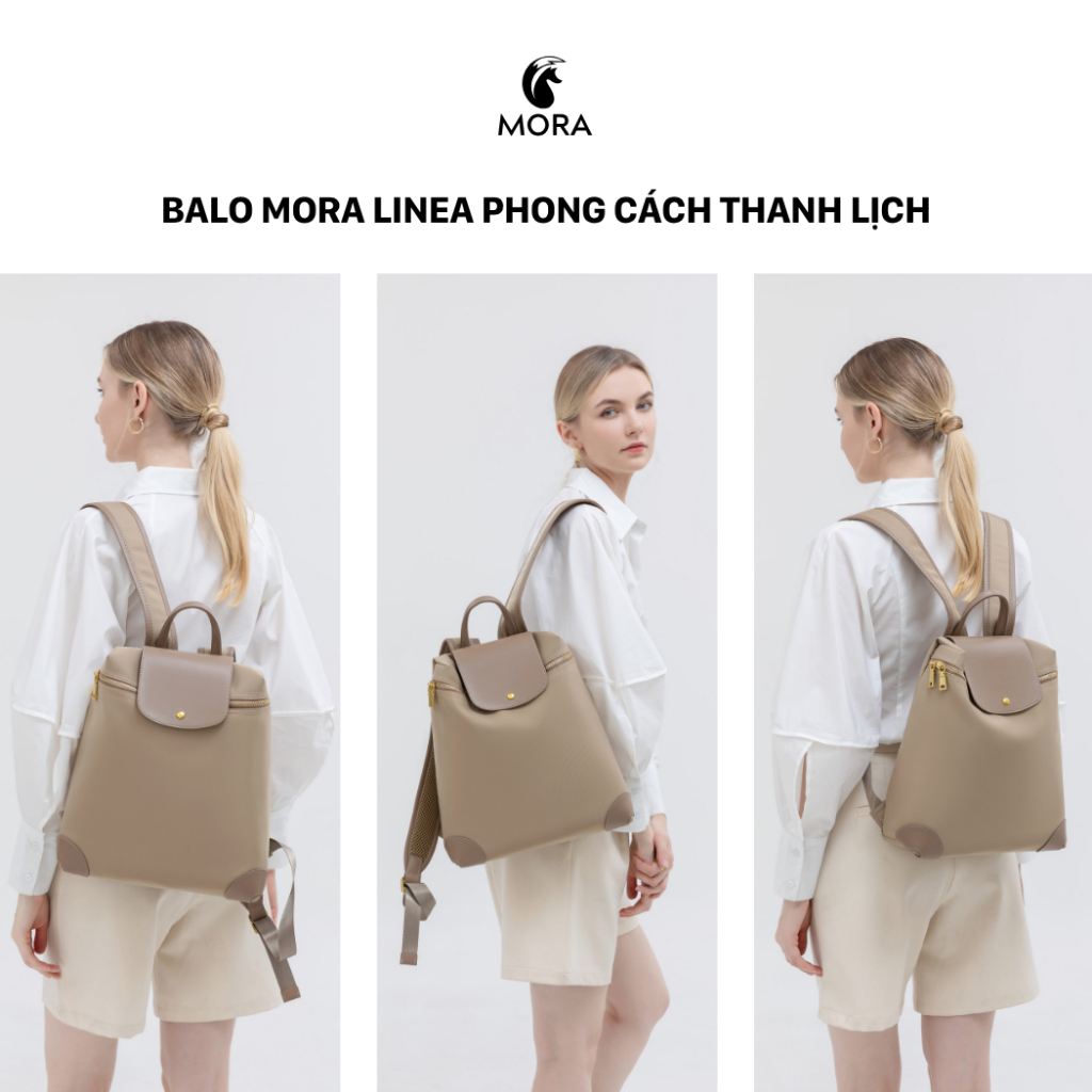 Balo MORA VALEN cao cấp – Balo laptop công sở nhẹ, dung tích lớn, chất liệu Polyamide bền đẹp, chống nước, thiết kế sang