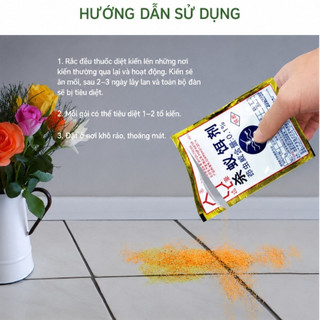 MỒI DIỆT KIẾN COMBO 10 GÓI | BẢ KIẾN DẠNG BỘT DẪN DỤ KIẾN MANG VỀ TỔ HỖ TRỢ KIỂM SOÁT KIẾN