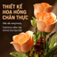 Hoa Hồng Vĩnh Cửu Lắp Ráp 255 Mảnh - Không Cần Tưới Nước, Luôn Tươi Đẹp, Trang Trí Sang Trọng Cao 26cm