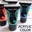 Màu vẽ acrylic Pentel WA2 độ phủ cao nhanh khô bám màu tốt màu sắc tươi sáng