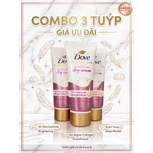 Serum Khử Mùi Dưỡng Sáng Da Dove Radiant + Care Deodorant Dry Serum 40ml - Nội Địa Thái Lan