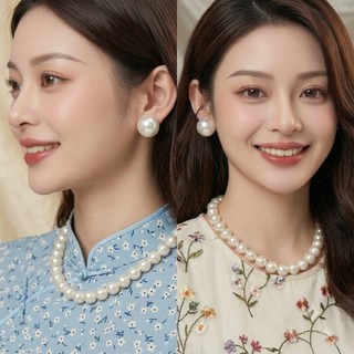 [ DAISYN ] N599 choker dây chuyền vòng cổ hạt Ngọc hạt trai 12mm sang trọng cho nữ