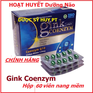 GINK COENZYME Q10 Hỗ trợ hoạt huyết dưỡng não chính hãng