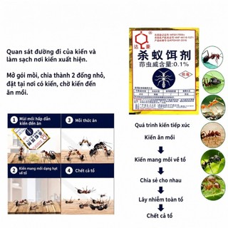 MỒI DIỆT KIẾN COMBO 10 GÓI | BẢ KIẾN DẠNG BỘT DẪN DỤ KIẾN MANG VỀ TỔ HỖ TRỢ KIỂM SOÁT KIẾN