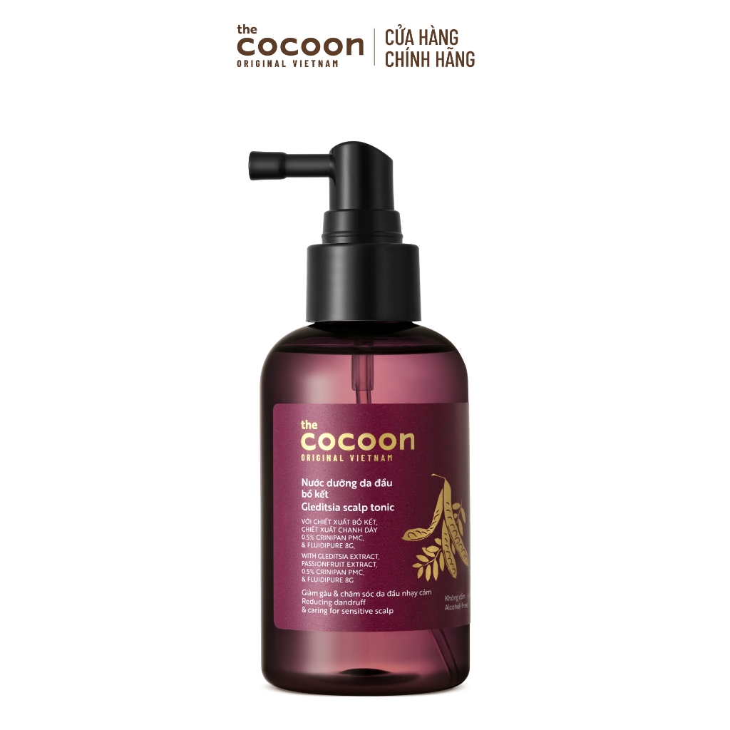 Combo Tẩy da chết bồ kết 200ml + Nước dưỡng da đầu bồ kết Cocoon 140ml Tặng gội xả bưởi 50ml + 2 gel tắm (bí+đường) 50ml