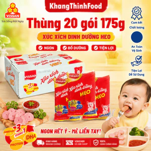 Xúc Xích Dinh Dưỡng Vissan – 100 Cây 35g – Chính Hãng Date 2028, Ăn Liền Tiện Lợi
