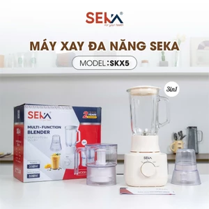 Máy Xay Sinh Tố 3in1 SEKA SKX5 Động Cơ Lõi Đồng, 500W, 3 Cối Xay Sinh Tố, Xay Thịt, Hạt - Chính Hãng