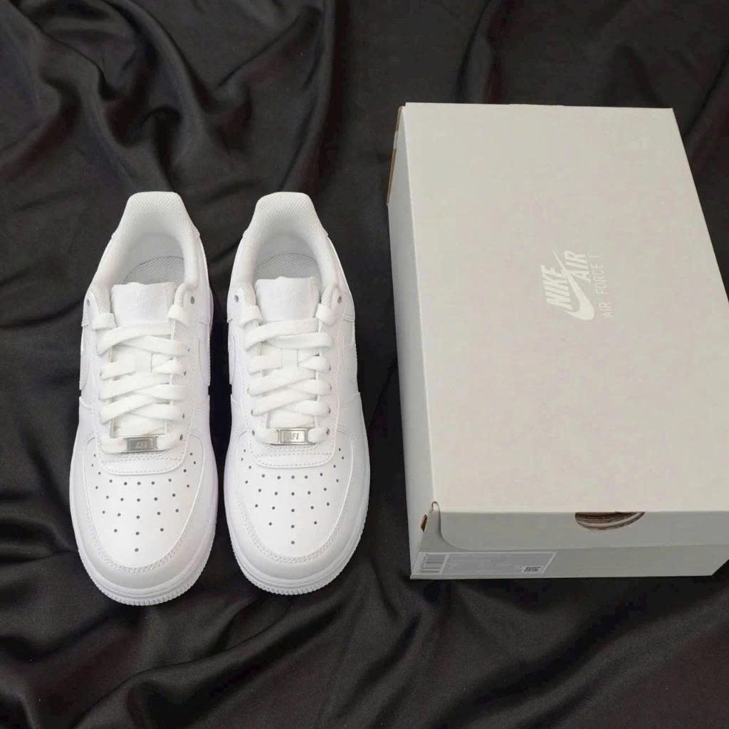 Giày Thể Thao AF1 Full Trắng đủ size Nam Nữ, Giày sneaker trắng Basic Cao Cấp Full bill box