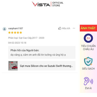 Gạt Mưa Vista Thân Mềm Cao Cấp - Ecoflat - Tiêu Chuẩn Cho Xe Ô Tô Suzuki Ertiga - Lưỡi Silicon - Tiêu Chuẩn Châu Âu