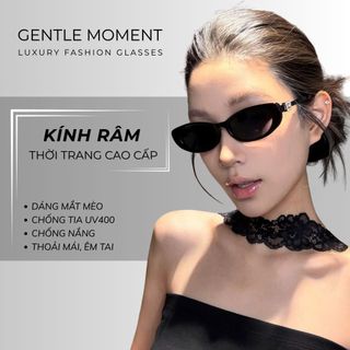 [KOL Live] Kính râm mắt mèo GENTLE MOMENT kính mát chống tia UV thời trang nam nữ phong cách sang trọng GMT228