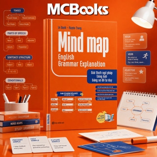 Sách - Mindmap english grammar explanation - Giải thích ngữ pháp tiếng anh bằng sơ đồ tư duy - MCBooks