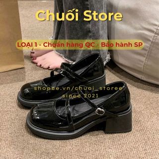 Giày lolita nữ da PU tổng hợp dệt vải đế cao su dịu dàng nữ tính thanh lịch đáng yêu