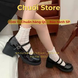 Giày lolita nữ da PU tổng hợp dệt vải đế cao su dịu dàng nữ tính thanh lịch đáng yêu