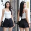 YURI JEANS - (MÃ 32) Quần Short Jean Thêu Nét Túi Sau(Mã32)