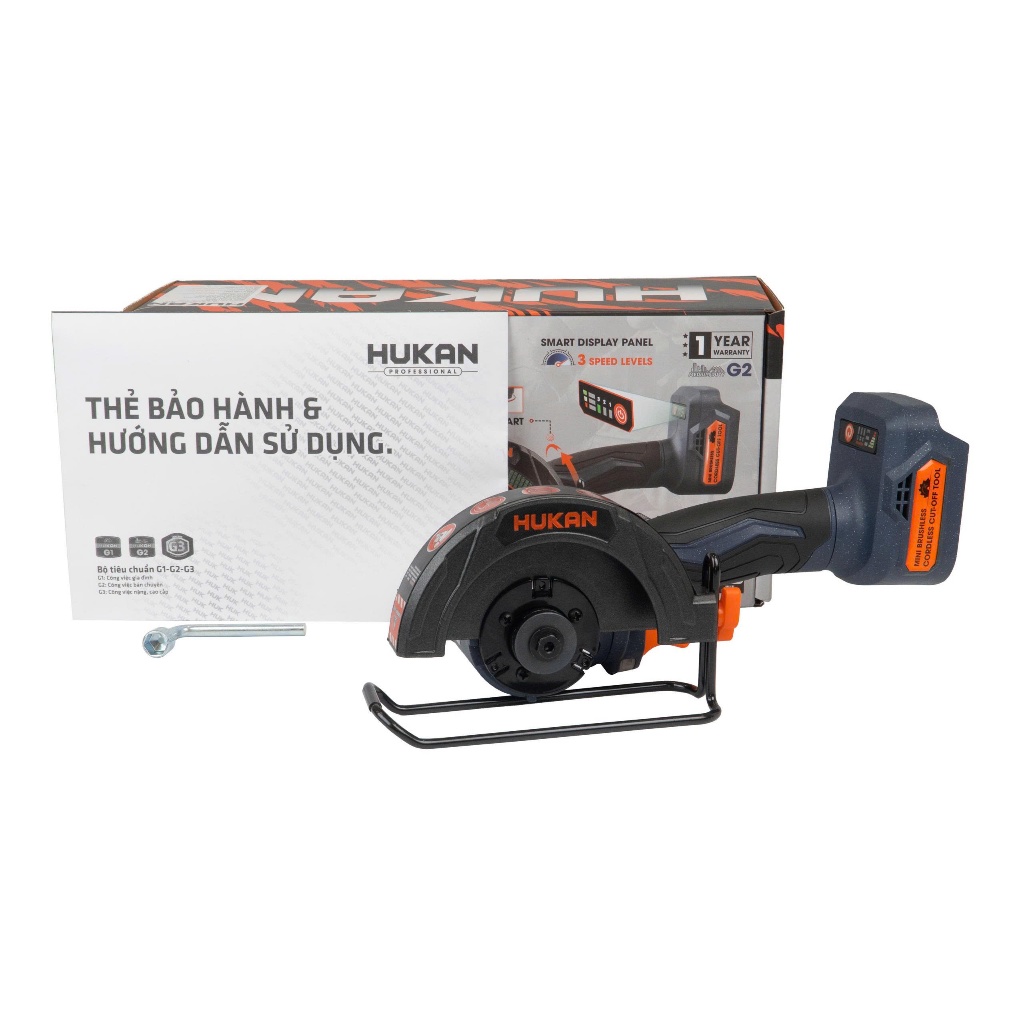 Máy cắt pin mini cầm tay HUKAN G2-CAL102MN, 3 cấp chỉnh tốc độ, Có xoay đảo góc, Không chổi than