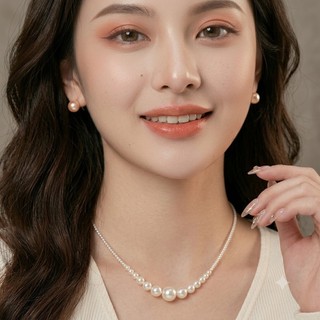 [N900] Dây Chuyền, Chuỗi Hạt Ngoċ Trai Nhân Tạo Dài, Thuỷ Tinh Phong Cách Vintage, Phù Hợp Nhiều Dịp - DAISYN