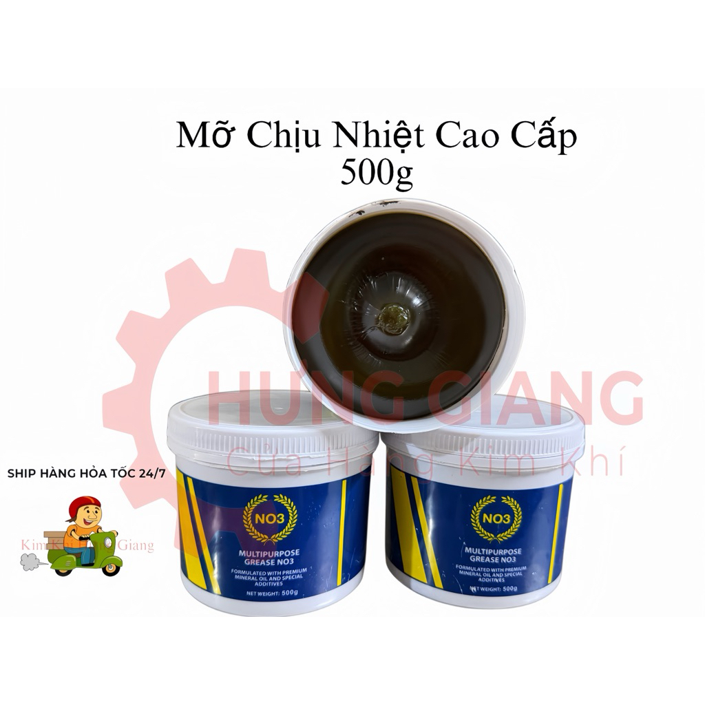 Hộp Mỡ Bò Chịu Nhiệt 500g Cao Cấp Chống Nước Tốt Mỡ Bám Cực Chắc