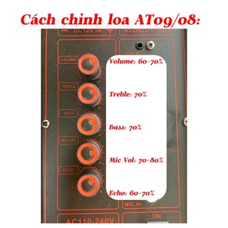 Loa Karaoke Xách Tay AT T9 Loa Bass 20cm Công Suất 150W, Mang Đến Âm Thanh Mạnh Mẽ Rõ Ràng Và Sống Động Hát Karaoke Hay