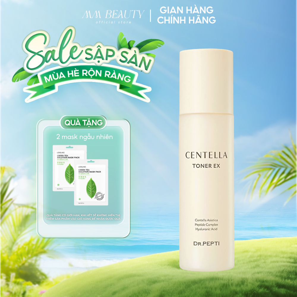 Nước hoa hồng dưỡng da Căng Bóng Dr. Pepti - Centella Toner  EX 180ml