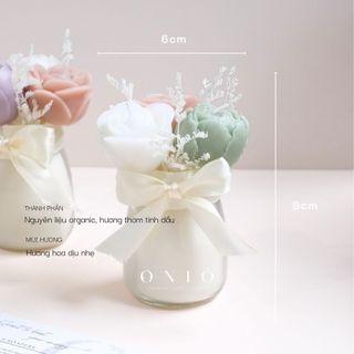 Hoa nến thơm màu ngẫu nhiên, Hương thơm tinh dầu, quà tặng sinh nhật, quà tặng tốt nghiệp - Kẹo Hoa Thủy Tinh - ONIÕ