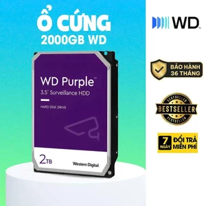 Ổ Cứng 2TB HDD WD Purple 2TB WD23PURZ | Chính Hãng Bảo Hành 36 Tháng