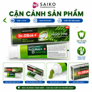 Kem Đánh Răng Muối Tre Dr.Obok+ Chính Hãng Làm Sạch Răng Miệng Hơi Thở Thơm Mát Có Fluoride 1450ppm