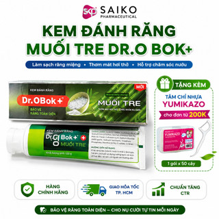 Kem Đánh Răng Muối Tre Dr.Obok+ Chính Hãng Làm Sạch Răng Miệng Hơi Thở Thơm Mát Có Fluoride 1450ppm