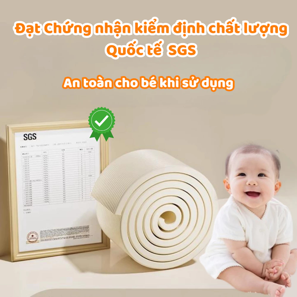 Dải Xốp Bảo Vệ Trẻ Chống Va Đập Dày Dặn HOMIE, Xốp Dán Tường Tránh Va Chạm Cho Bé, Keo Dán Chắc Chắn