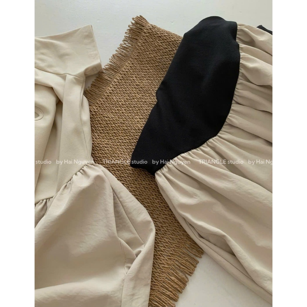 TRIANGLE- Good Dress (Cân nhắc kỹ, return is not welcomed) Đầm dáng xòe dài style basic Hàn Quốc và dễ mặc