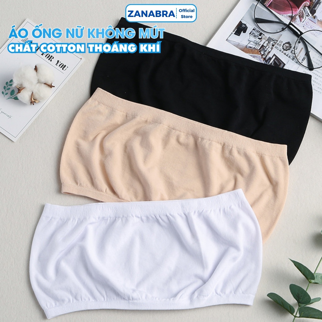 Áo Ống Nữ Sinh Không Mút, Áo Bra Nữ Cotton Co Dãn ZANABRA B0123