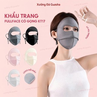 Khẩu Trang Vải Chống Nắng Full Face Cao Cấp  Mịn Mát Thoáng Khí , Ngăn Chặn Tia UV , Chống Nắng UPF 50+