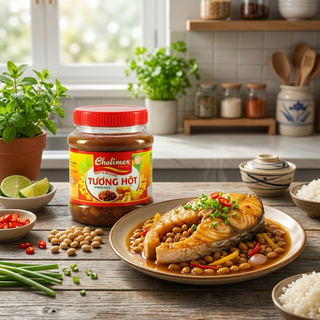 Tương hột Cholimex hũ pet 250g, chay mặn đều dùng được