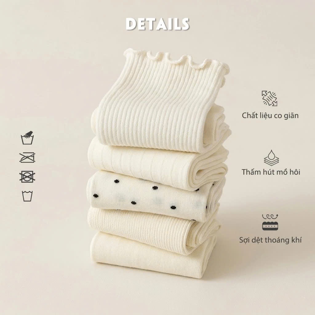 Erosska - Tất cổ cao nữ chất liệu vải mềm mại, vớ nữ basic dễ phối đồ - TAT