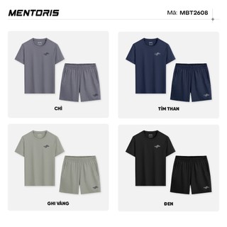 Bộ Thể Thao Nam MENTORIS Vải Ultra Cool Cao Cấp, Co Giãn Thoáng Khí, Form Regular Fit MBT2608