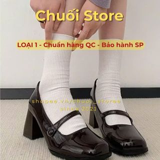Giày cao gót nữ da PU tổng hợp dệt vải đế cao su dễ thương dịu dàng nữ tính nhẹ nhàng