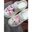 dép nhựa bít mũi stickers dễ thương cao 5 phân