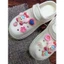 dép nhựa bít mũi stickers dễ thương cao 5 phân