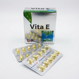 Vitamin E US Pharma USA Hộp 100 Viên – Bổ Sung Vitamin E, Chống Lão Hóa